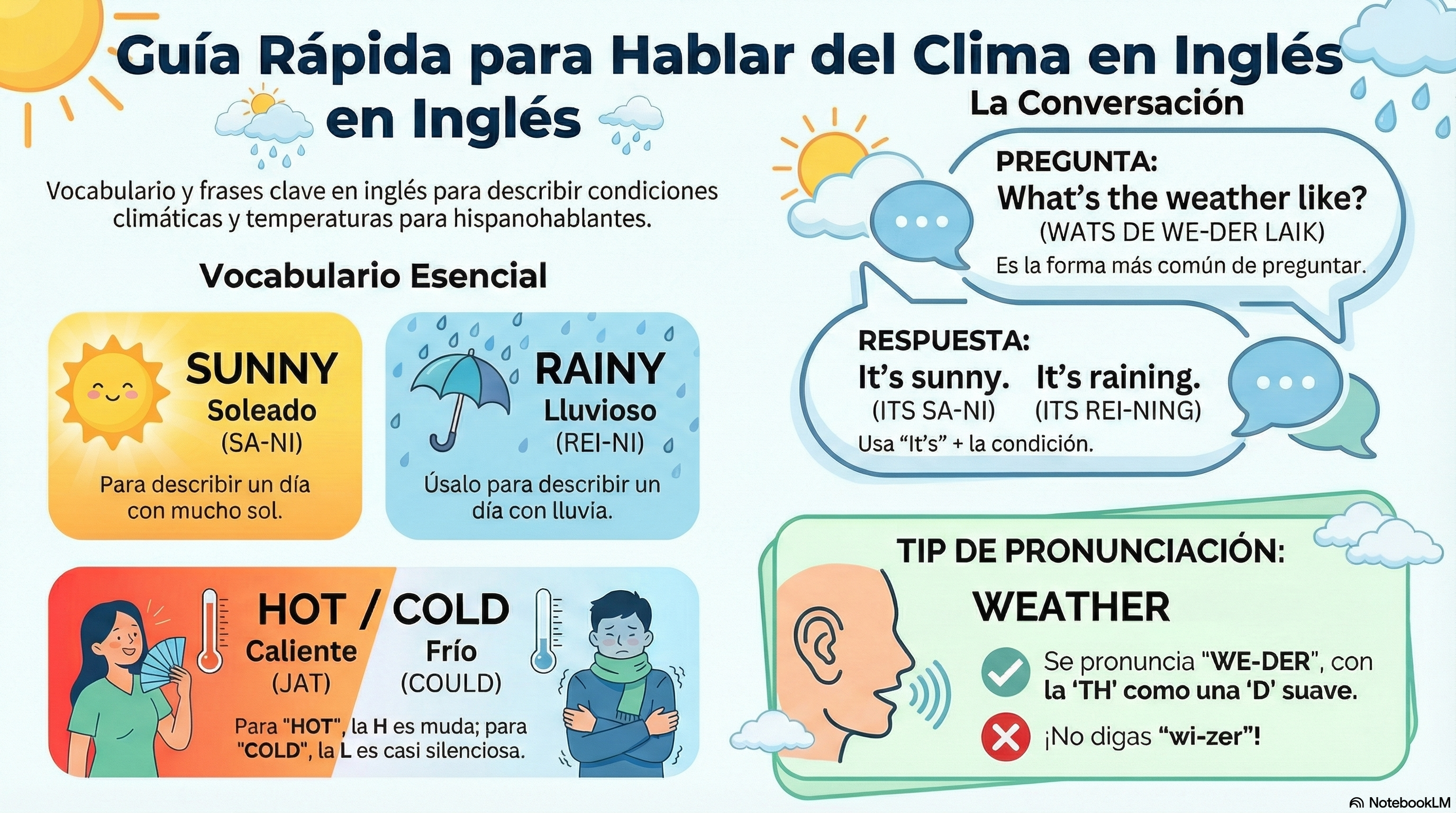 Infografía Día 10 - Tiempo y Clima